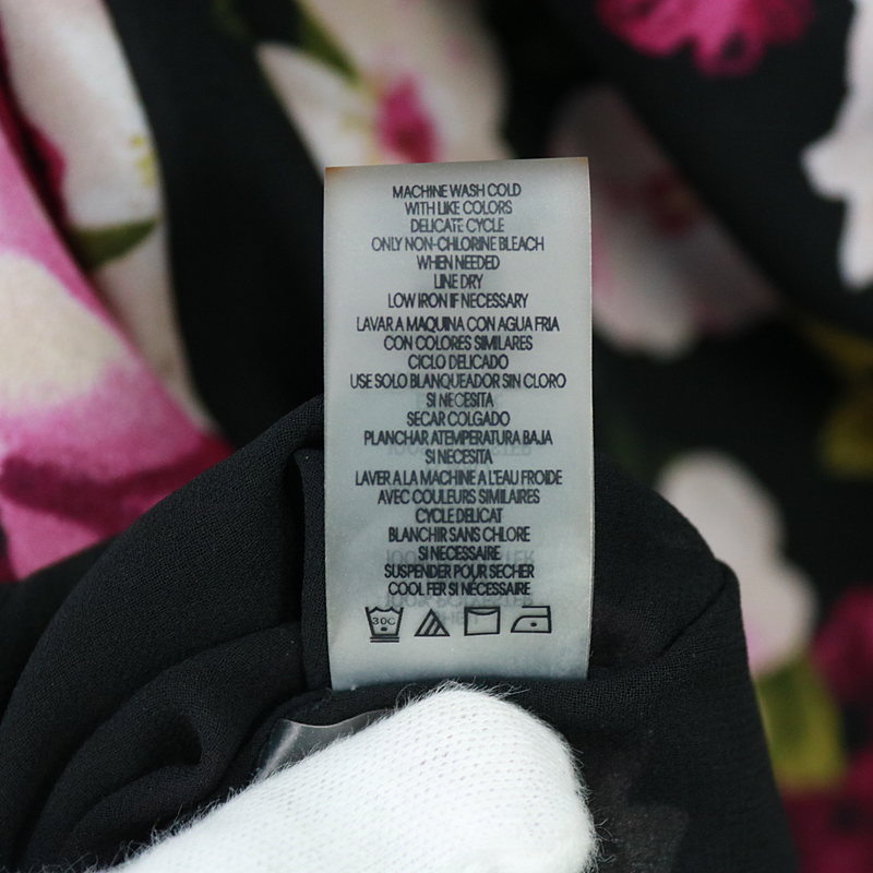 CALVIN KLEIN / カルバンクライン | 花柄 フラワープリントラップスカート | 4 | レディース