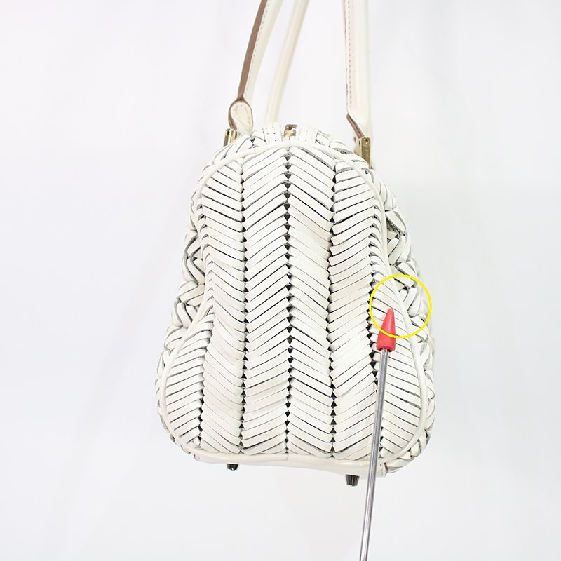 ANYA HINDMARCH / アニヤハインドマーチ | Neeson レザー編みハンドバッグ |
