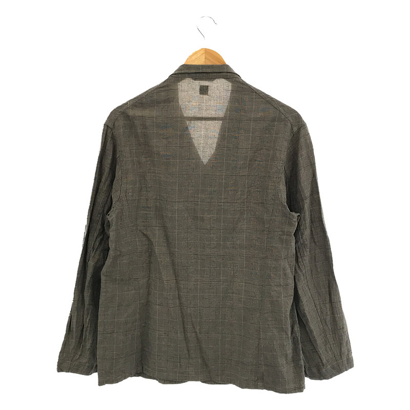 Kaptain Sunshine / キャプテンサンシャイン | 2019SS | Stand Collar Jacket シルク混グレンチェックジャケット | 38 | メンズ
