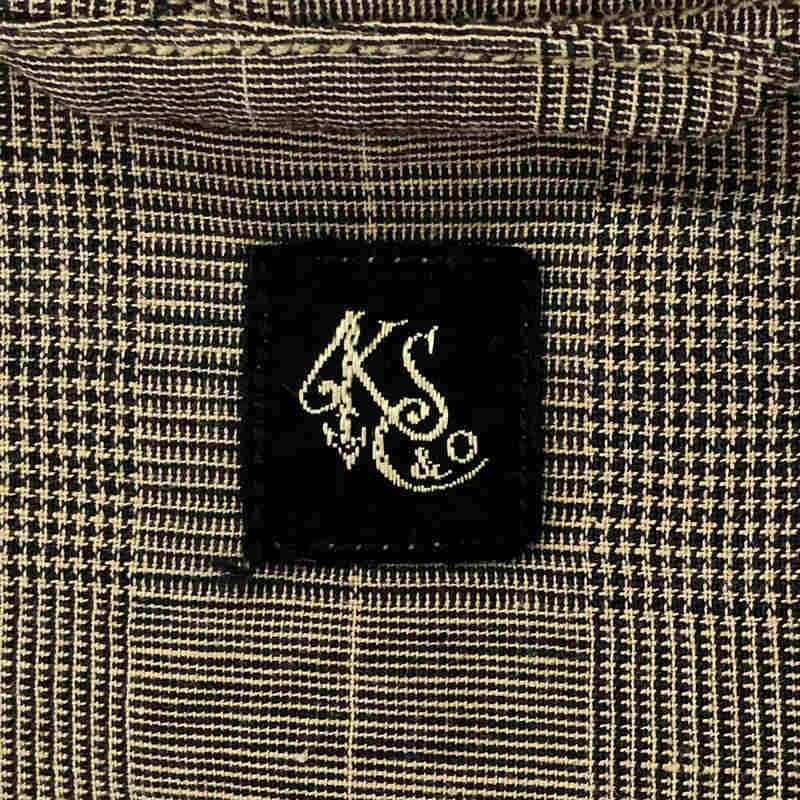 Kaptain Sunshine / キャプテンサンシャイン | 2019SS | Stand Collar Jacket シルク混グレンチェックジャケット | 38 | メンズ