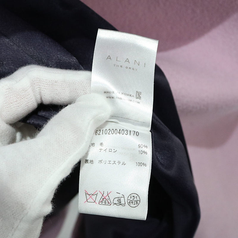 ALANI the grey / アラーニ ザ グレー | ウールメルトン チェスターコート | S | レディース