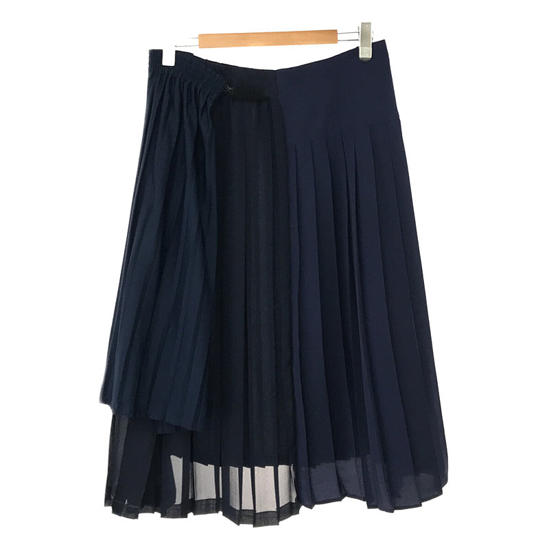 Maison Martin Margiela / メゾンマルタンマルジェラ | アーティザナル 再構築 ラップ プリーツ ロング スカート | S | レディース