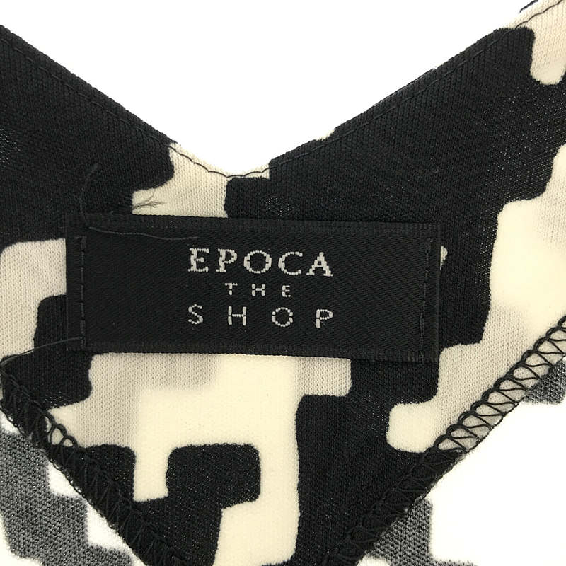 EPOCA THE SHOP / エポカ ザ ショップ | ジオメトリックプリント カシュクール ワンピース | 36 | レディース
