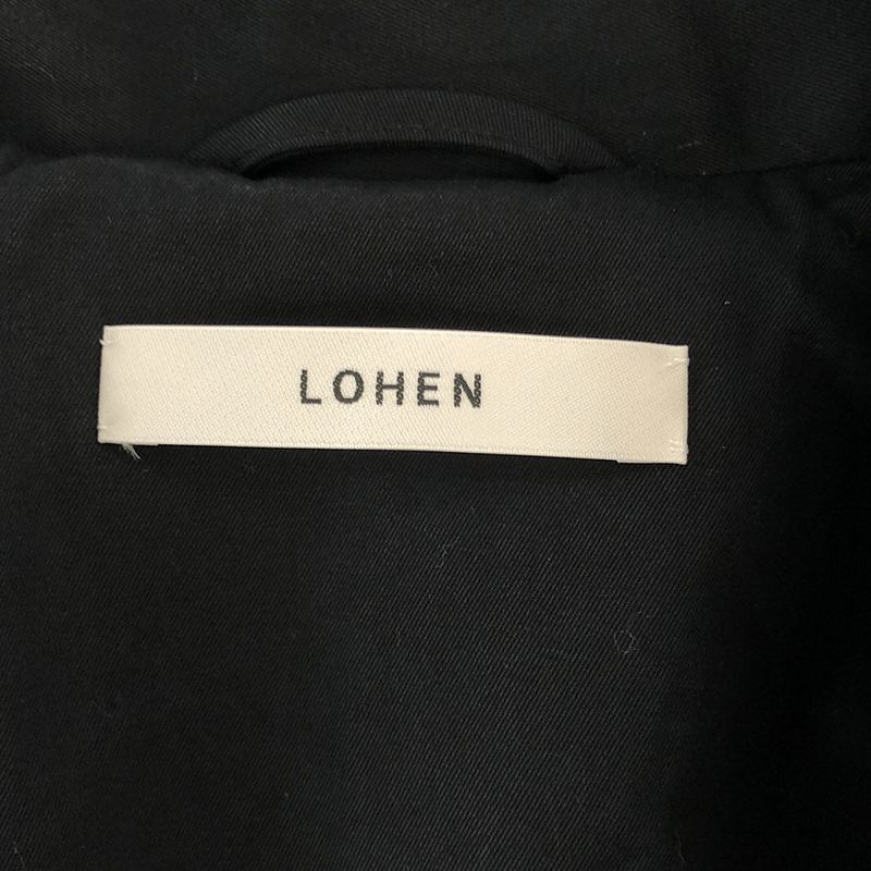 LOHEN / ローヘン | 2023SS | ベルト付き レイヤードラペルトレンチ オーバーコート | 36 | レディース