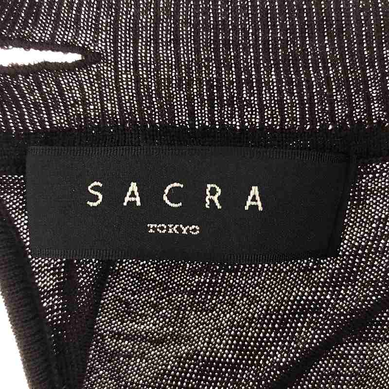 SACRA / サクラ | ウール ハイゲージ ニットワンピース | 38 | レディース