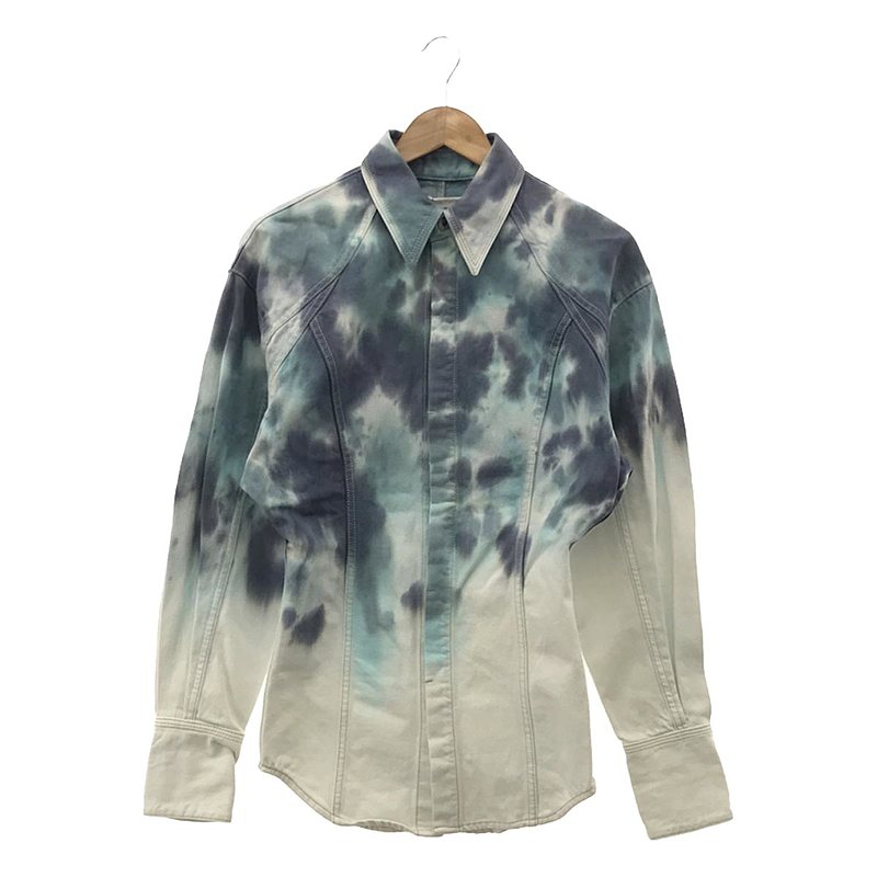 KANAKO SAKAI / カナコサカイ | TIE DIE DENIM SHIRT タイダイ デニムシャツ | 36 | レディース
