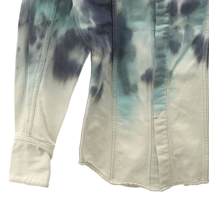 KANAKO SAKAI / カナコサカイ | TIE DIE DENIM SHIRT タイダイ デニムシャツ | 36 | レディース