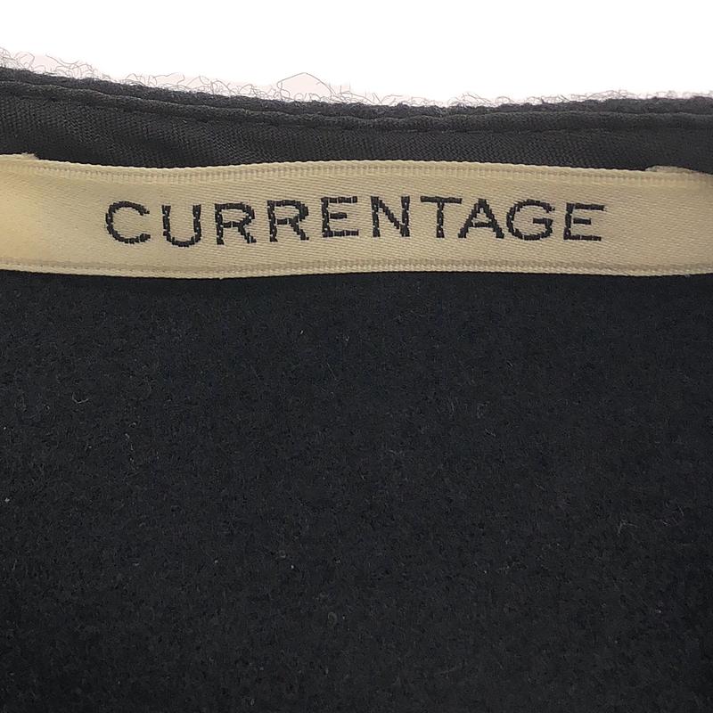 CURRENTAGE / カレンテージ | ウール ノースリーブ スリットワンピース |