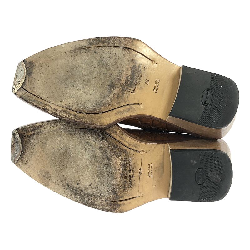 Maison Margiela / メゾンマルジェラ | REPLICA 1980s western boot  / レザー サイドゴア ウエスタンブーツ / 革靴 | 39 | メンズ