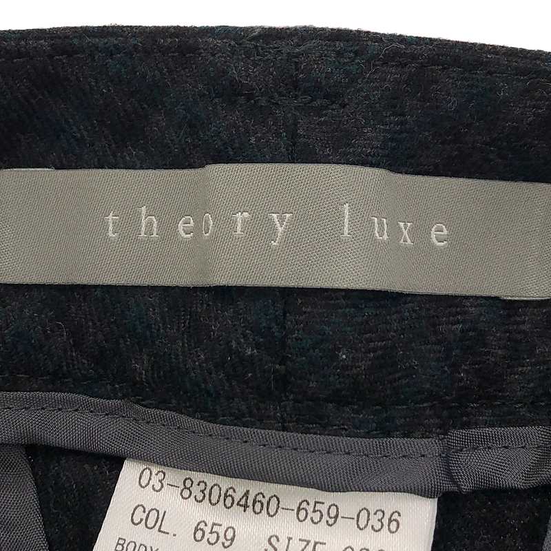 theory luxe / セオリーリュクス | ウール 総柄 スラックス パンツ | 36 | レディース