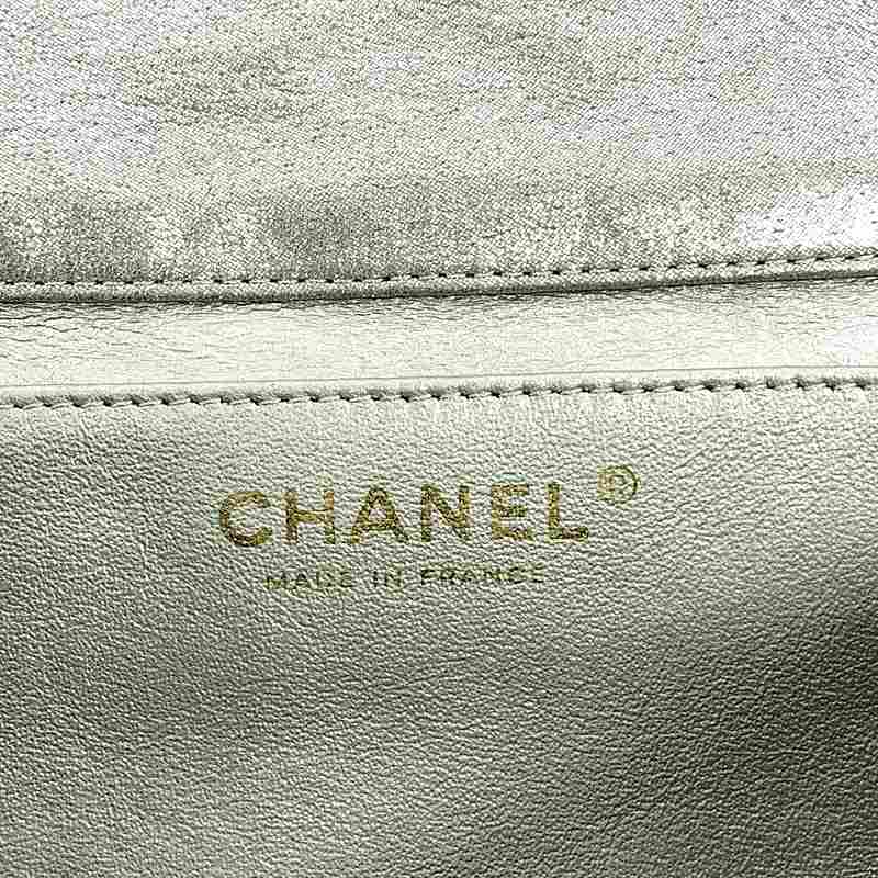 CHANEL / シャネル | マトラッセ メタリック レザー フラップ チェーン ショルダーバッグ |