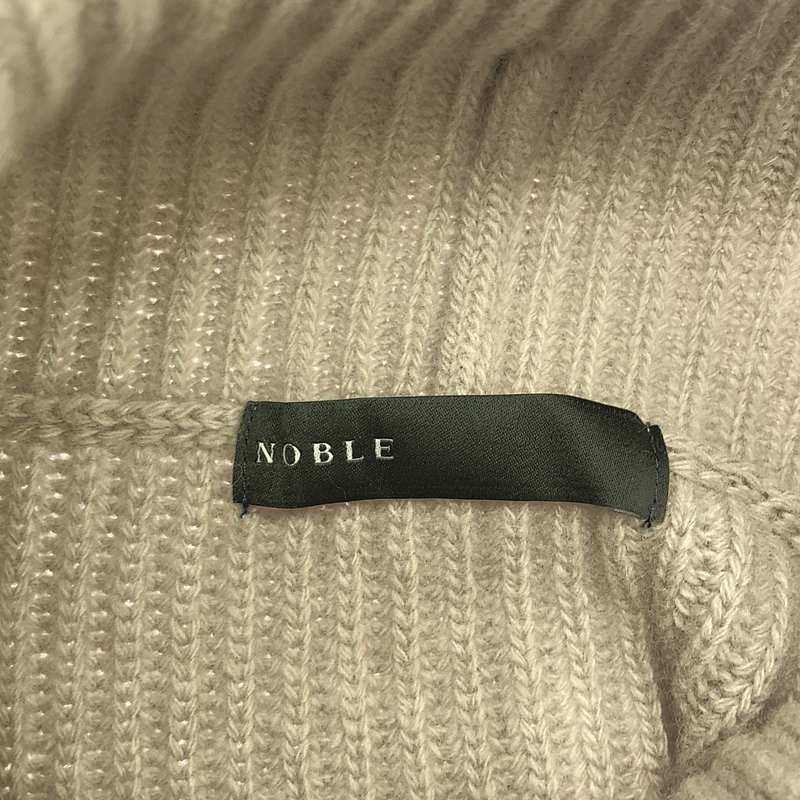 NOBLE / ノーブル | 5G両畦ビッグタートルプルオーバー ニット | F | レディース