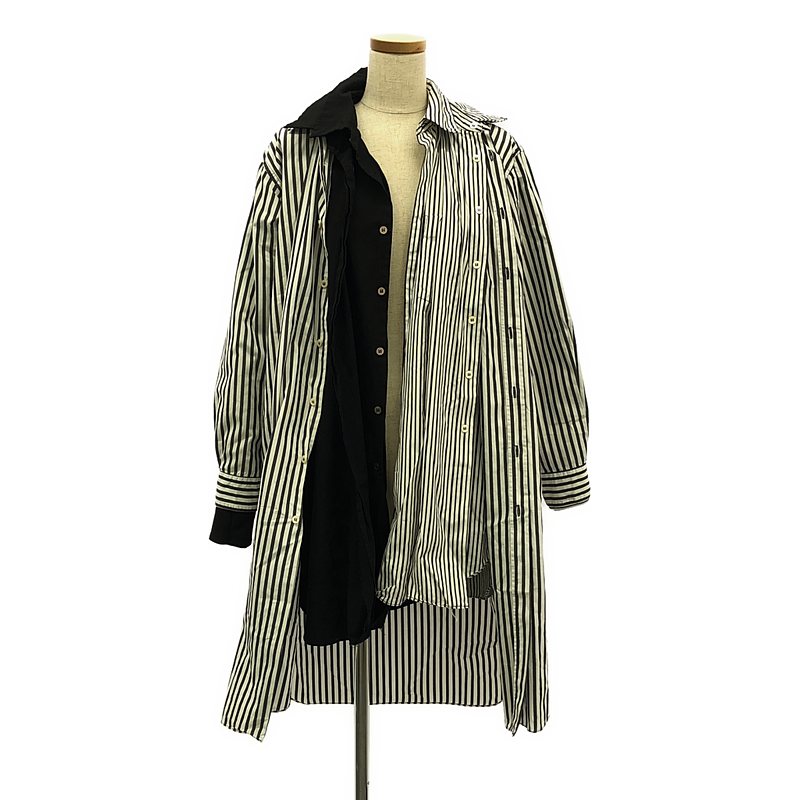 COMME des GARCONS / コムデギャルソン | 2011SS | 多重人格 ストライプ ロングブラウス | S | レディース