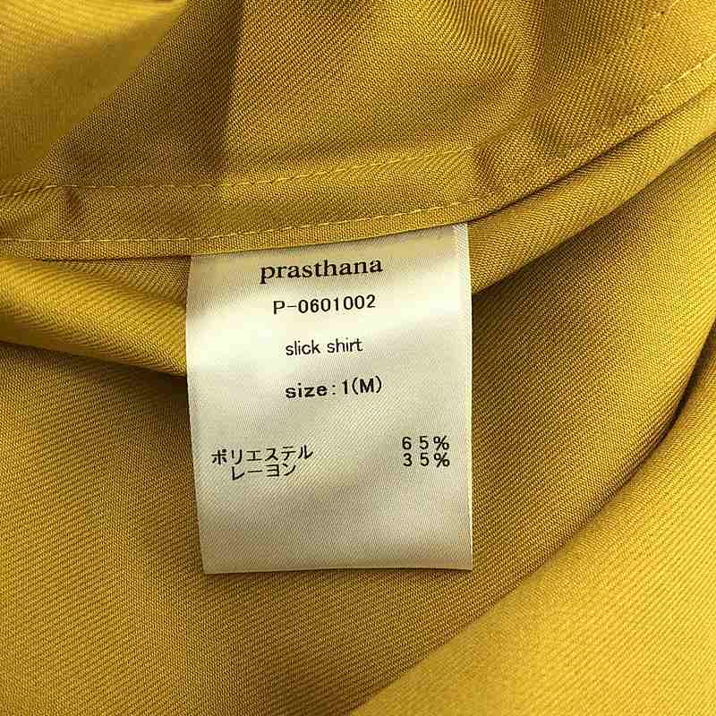 prasthana / プラスターナ | slick shirt 半袖シャツ | M | メンズ