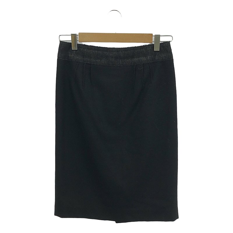 ADORE / アドーア | ウール カシミヤ バックスリット スカート | 36 | レディース