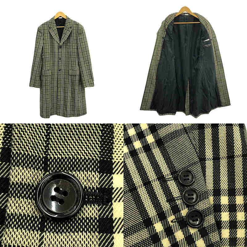 COMME des GARCONS HOMME PLUS / コムデギャルソンオムプリュス | 2020AW | ポリエステル シングル チェスターコート / 総裏地 | M | メンズ
