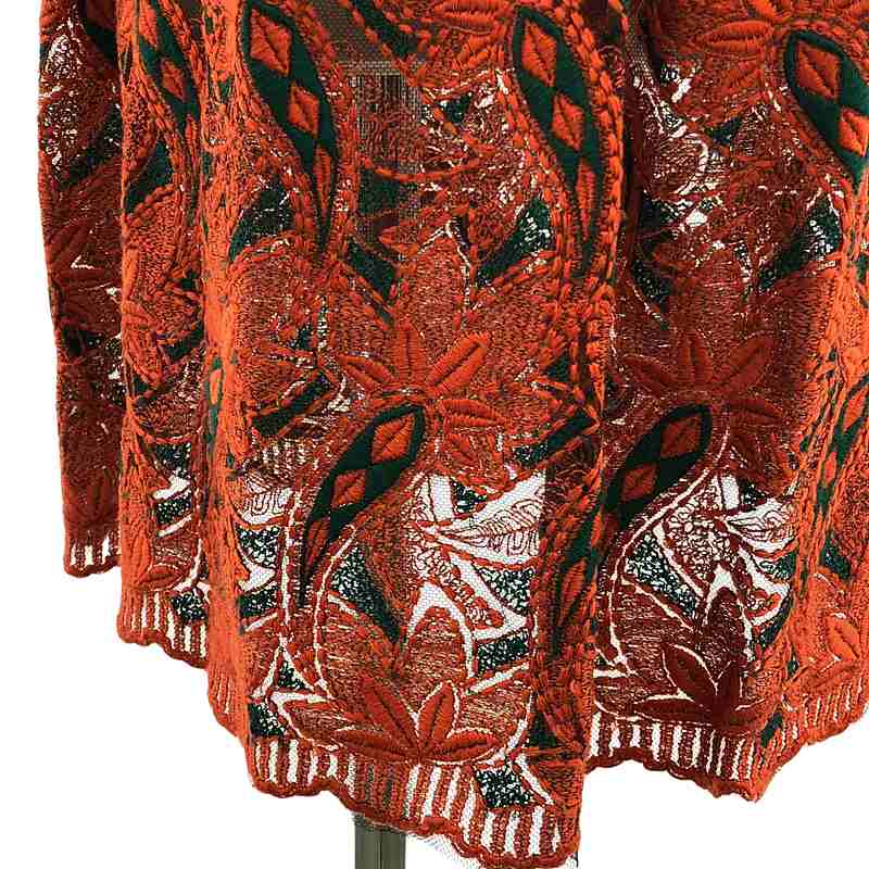 JUNYA WATANABE COMME des GARCONS / ジュンヤワタナベ | 2012SS | 変形 アシンメトリー エンブロイダリー ドレス ワンピース | XS | レディース