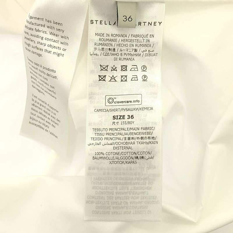 STELLA McCARTNEY / ステラマッカートニー | パフスリーブ ボウタイ オーバー シャツ ブラウス | 36 | レディース
