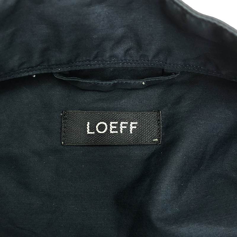 LOEFF / ロエフ | コットンポプリンプリーツロングシャツ | 1 | レディース