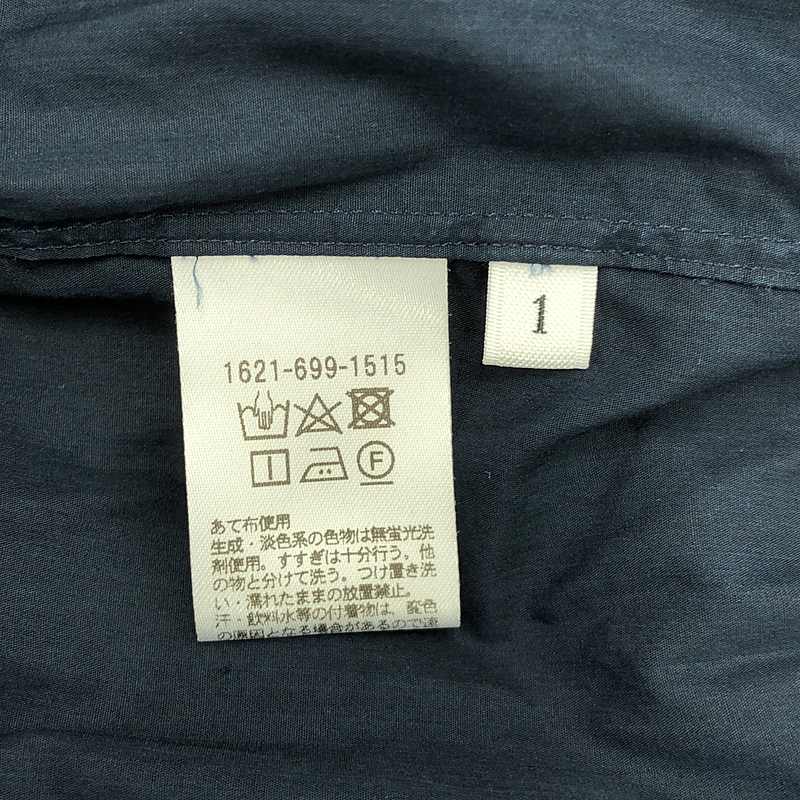 LOEFF / ロエフ | コットンポプリンプリーツロングシャツ | 1 | レディース