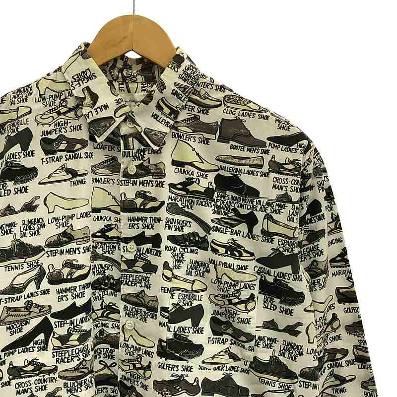 COMME des GARCONS SHIRT / コムデギャルソンシャツ | 2008SS | ×Gregory Blackstock グレゴリー・ブラックストック 総柄 コットン シャツ | M | メンズ