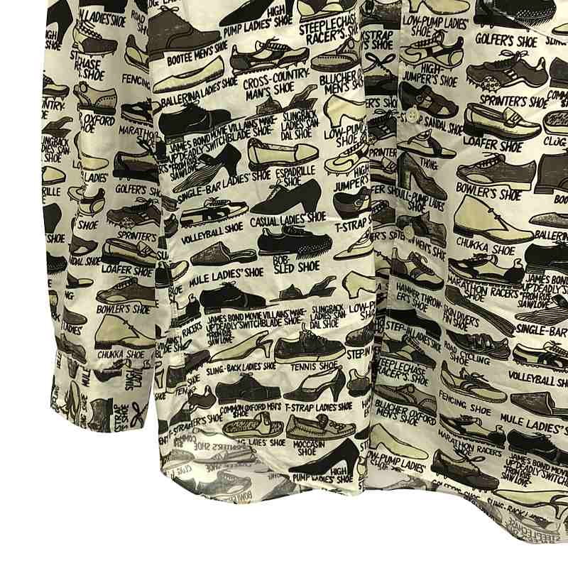 COMME des GARCONS SHIRT / コムデギャルソンシャツ | 2008SS | ×Gregory Blackstock グレゴリー・ブラックストック 総柄 コットン シャツ | M | メンズ