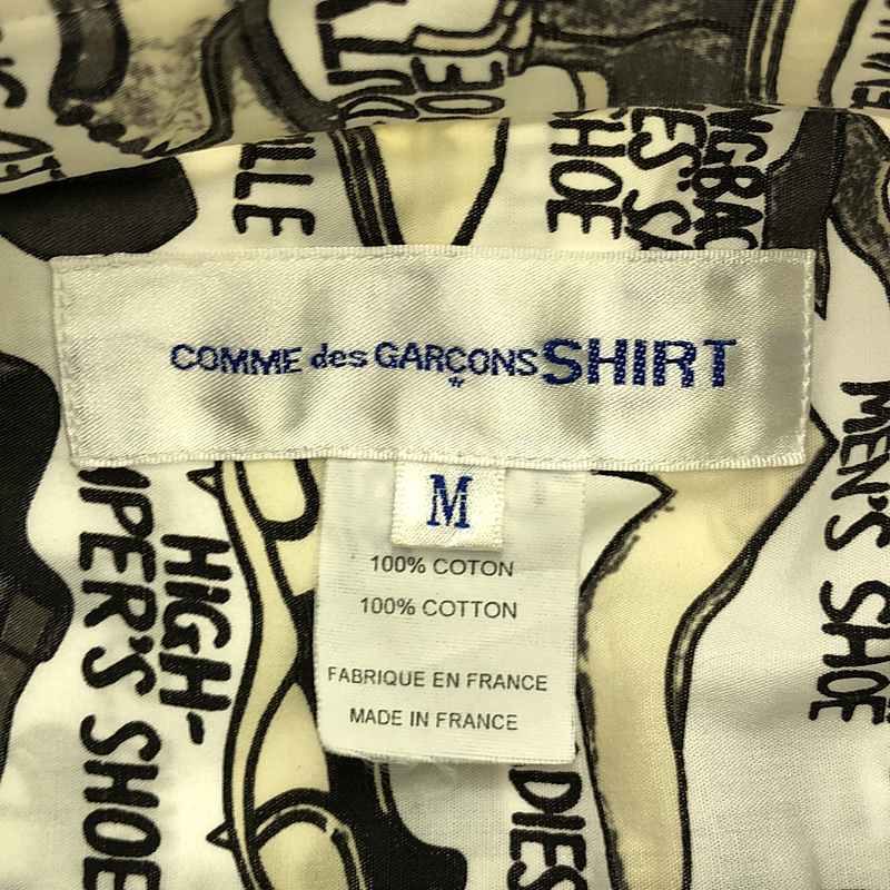 COMME des GARCONS SHIRT / コムデギャルソンシャツ | 2008SS | ×Gregory Blackstock グレゴリー・ブラックストック 総柄 コットン シャツ | M | メンズ