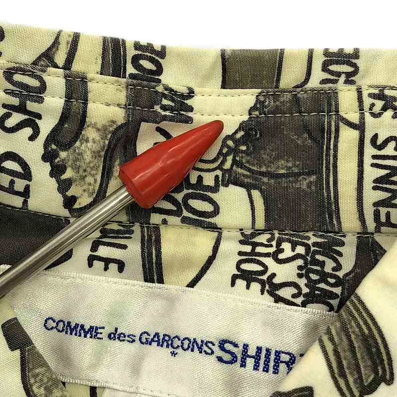 COMME des GARCONS SHIRT / コムデギャルソンシャツ | 2008SS | ×Gregory Blackstock グレゴリー・ブラックストック 総柄 コットン シャツ | M | メンズ