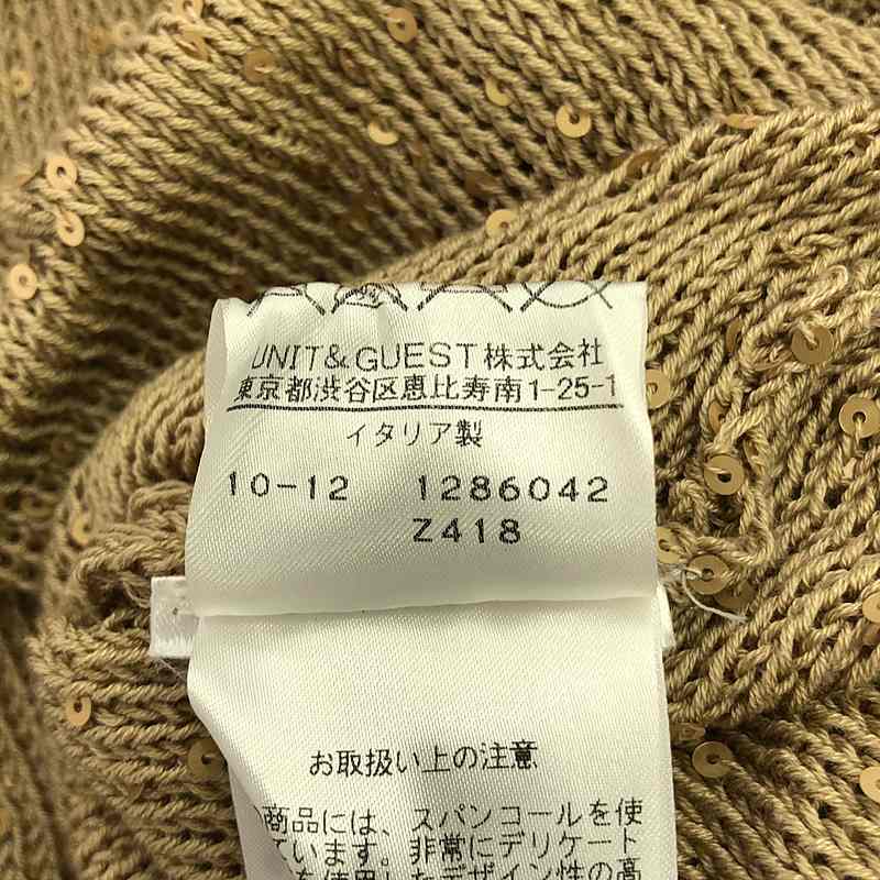 STELLA McCARTNEY / ステラマッカートニー | スパンコールVネックニット | 40 | レディース