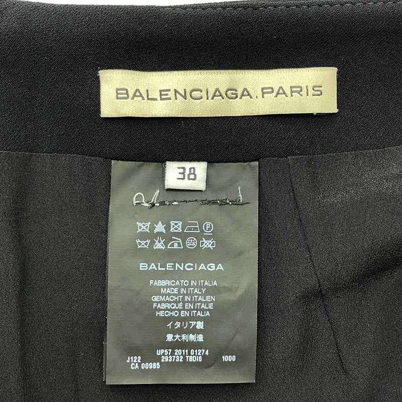 BALENCIAGA / バレンシアガ | トリアセテート バックジップ スカート / 総裏地 | 38 | レディース