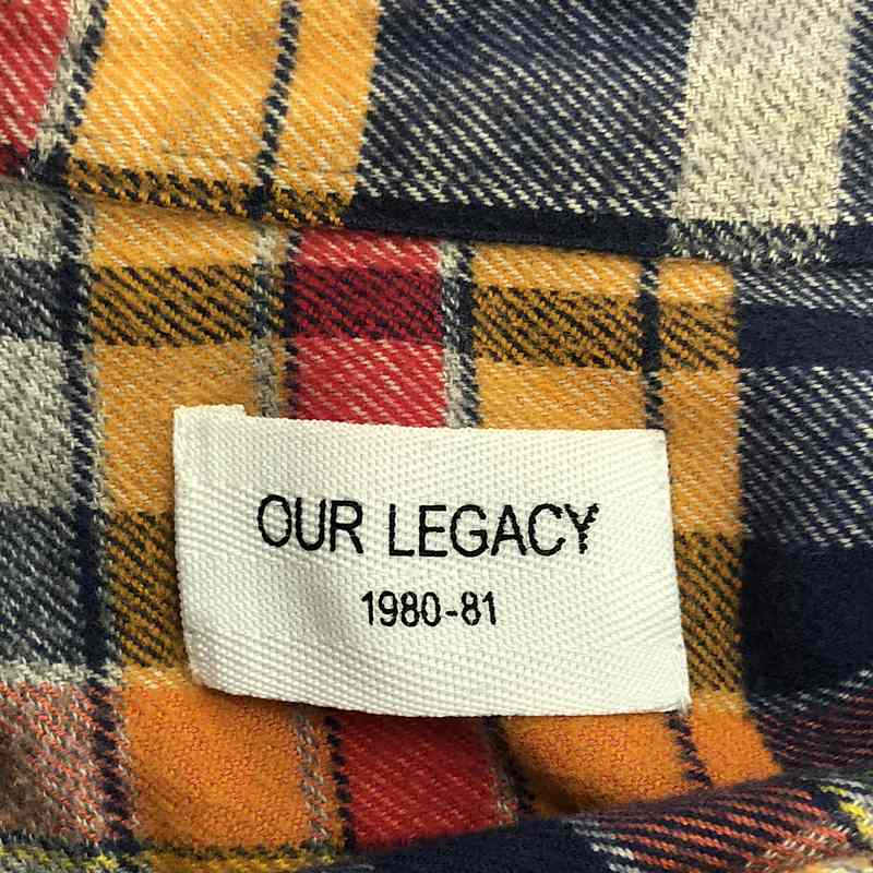 OUR LEGACY / アワーレガシー | コットン フランネル シャツ | S | メンズ