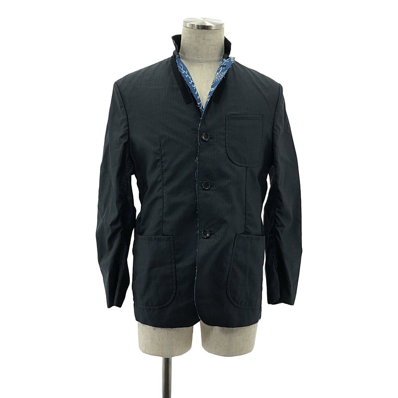 JUNYA WATANABE MAN / ジュンヤワタナベマン | 2022SS | シルク混 リバーシブル 柄 ジャケット | XS | メンズ
