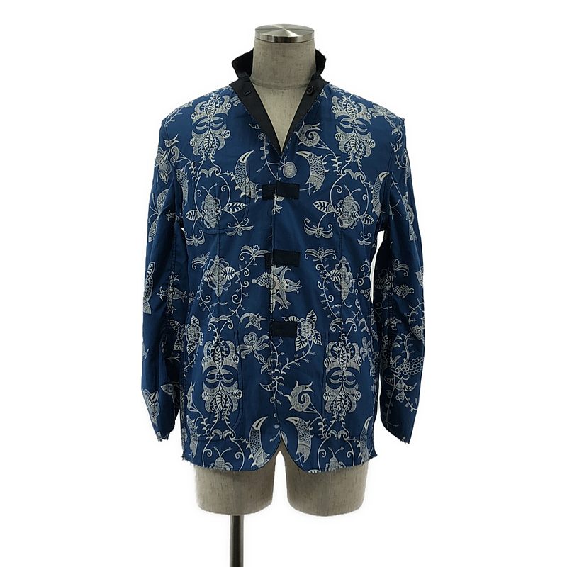 JUNYA WATANABE MAN / ジュンヤワタナベマン | 2022SS | シルク混 リバーシブル 柄 ジャケット | XS | メンズ
