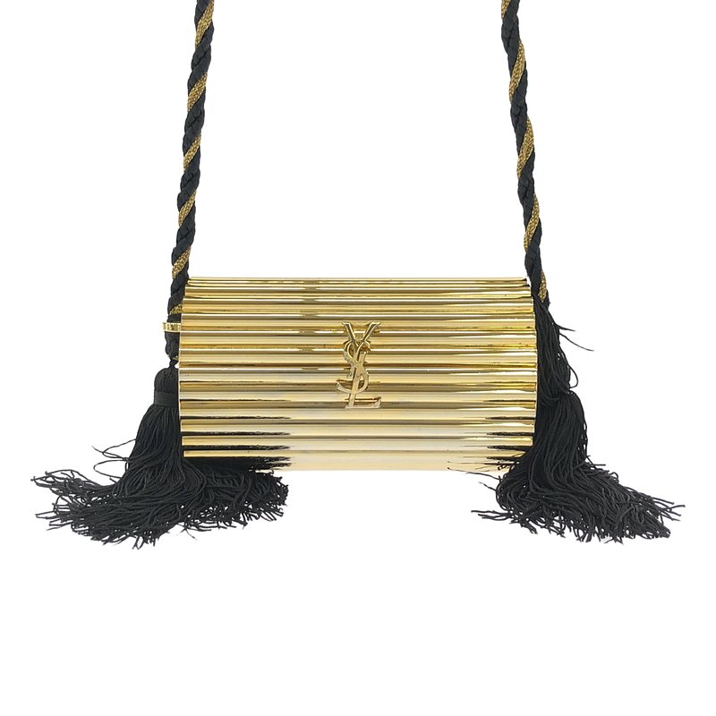 YVES SAINT LAURENT / イヴサンローラン | 1980s〜 Tassel Evening Bag メタル タッセルショルダーバッグ |