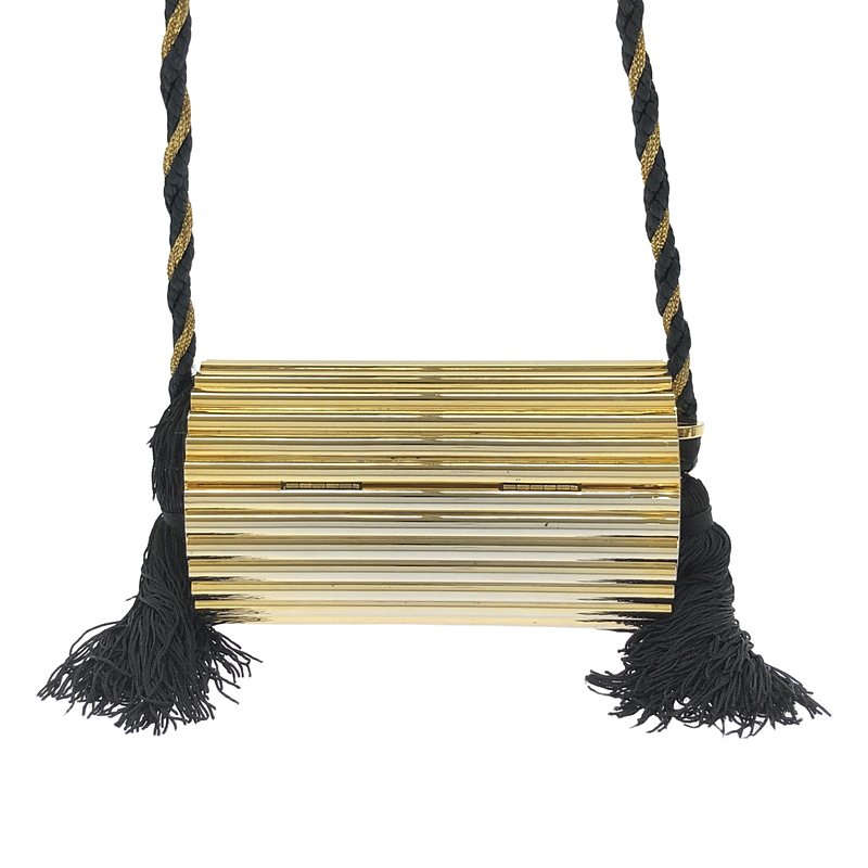YVES SAINT LAURENT / イヴサンローラン | 1980s〜 Tassel Evening Bag メタル タッセルショルダーバッグ |