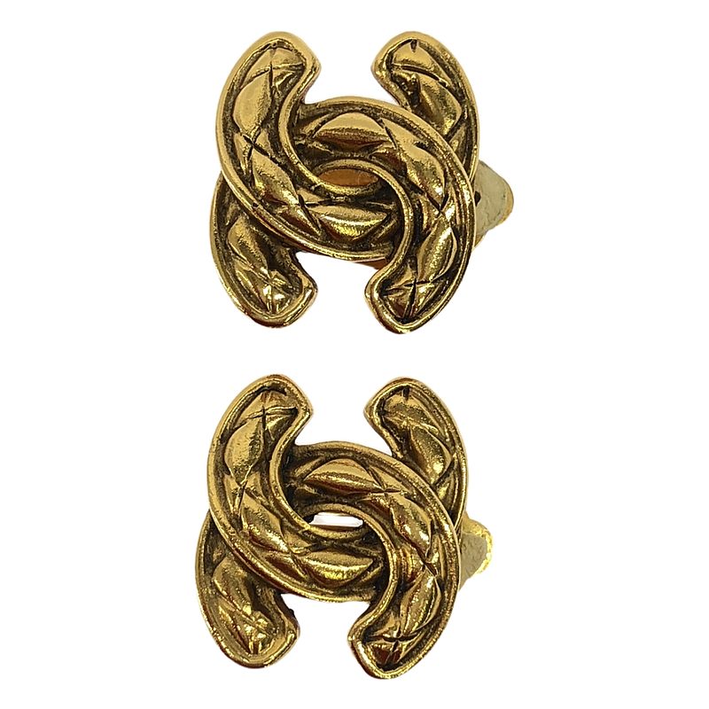 CHANEL / シャネル | OLD オールドシャネル ココマーク マトラッセ ヴィンテージイヤリング 2433 |
