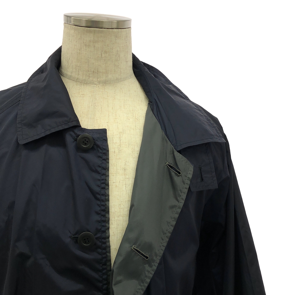 stein / シュタイン | Lay Oversized Wind Coat / ベルテッド レイヤード オーバー コート | M | メンズ