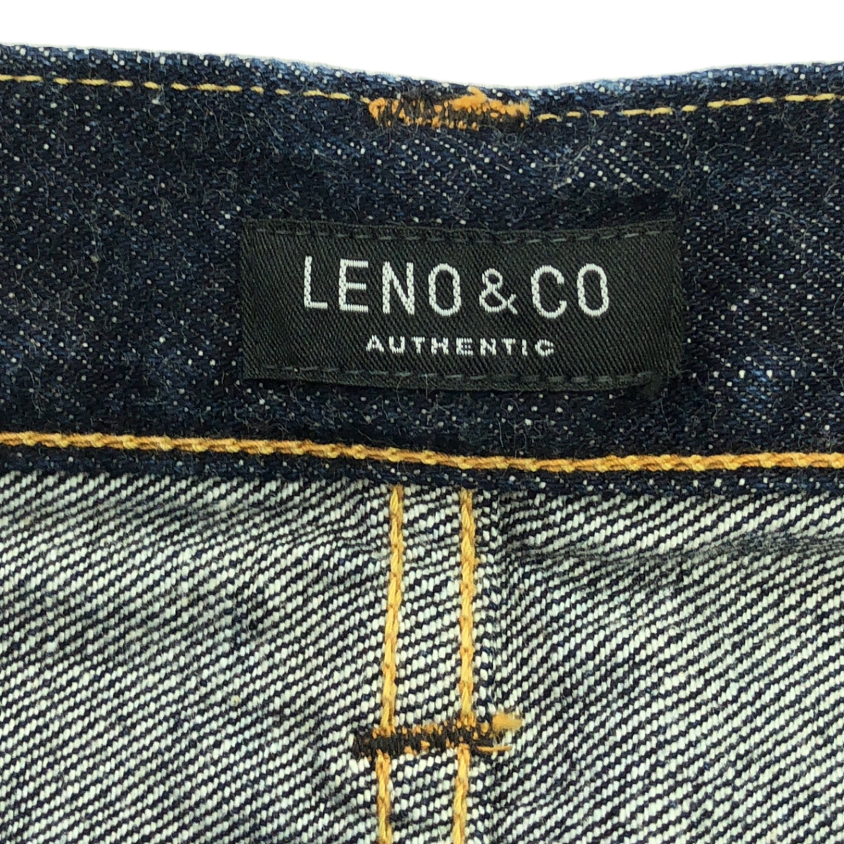 LENO / リノ | レザーパッチ リジッド デニムパンツ | 00 | レディース