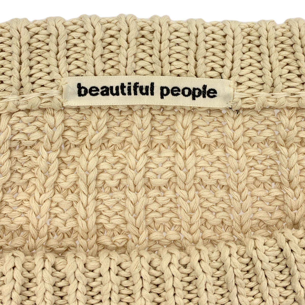 beautiful people / ビューティフルピープル | コットン ニット プルオーバー | 160 | レディース
