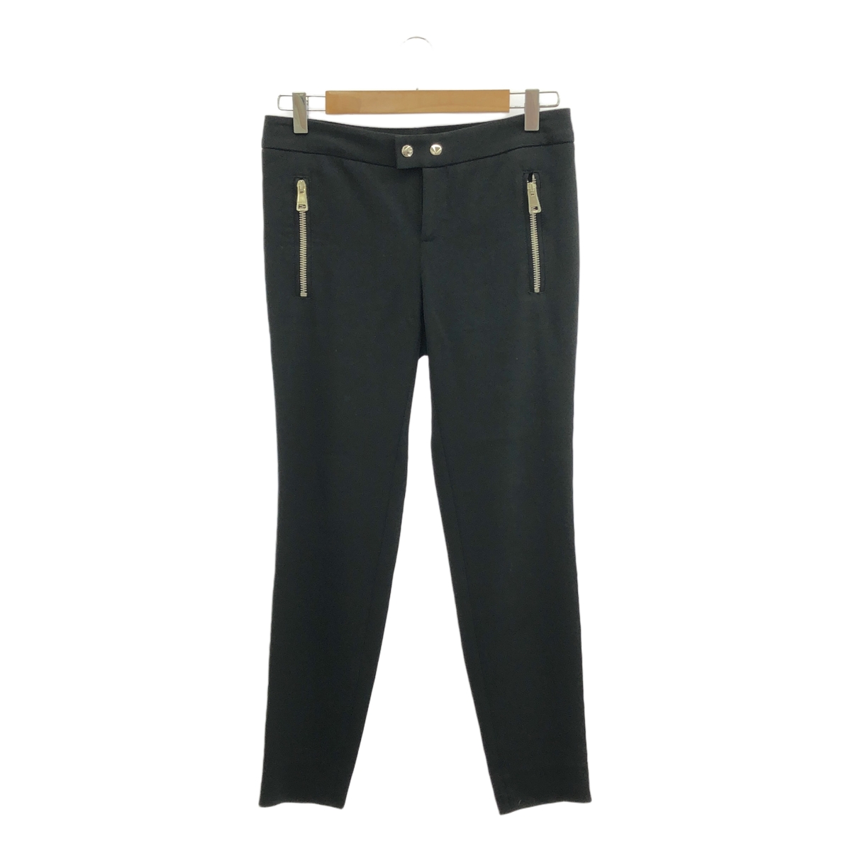 GUCCI / グッチ | アセテート ダブルジップポケット スリット スラックスパンツ | 40 | レディース