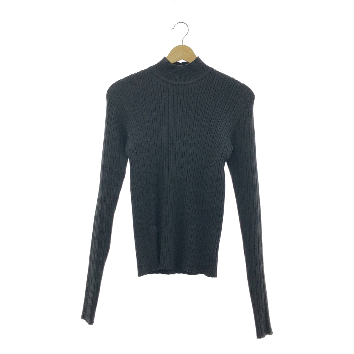 LE CIEL BLEU / ルシェルブルー | Rondom Rib Twist Knit / ランダム リブ ツイスト ウール ニット | 36 | レディース