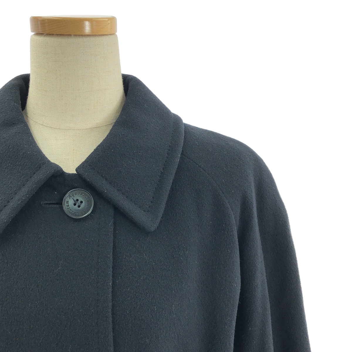 AQUASCUTUM / アクアスキュータム | ウール ステンカラー ラグランスリーブ コート |