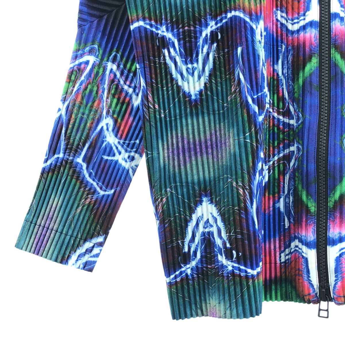 ISSEY MIYAKE MEN / イッセイミヤケメン | 2014AW | 総柄 プリーツ ジップアップ ジャケット | 1 | メンズ