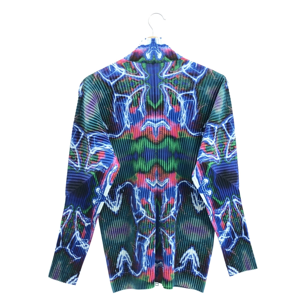 ISSEY MIYAKE MEN / イッセイミヤケメン | 2014AW | 総柄 プリーツ ジップアップ ジャケット | 1 | メンズ