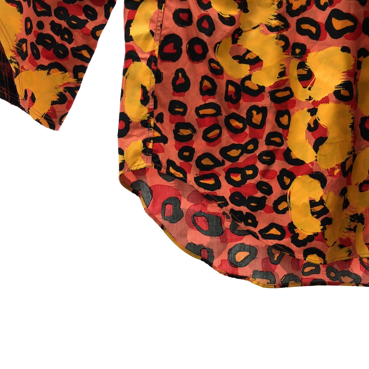 BLACK COMME des GARCONS / ブラックコムデギャルソン | 2021SS | 袖断ち切り コットン レオパード シャツ | L | メンズ
