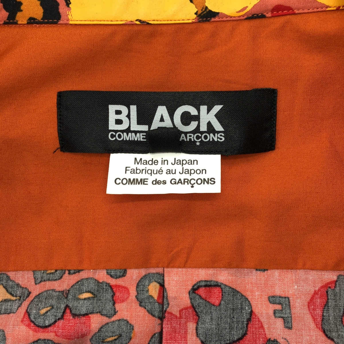 BLACK COMME des GARCONS / ブラックコムデギャルソン | 2021SS | 袖断ち切り コットン レオパード シャツ | L | メンズ