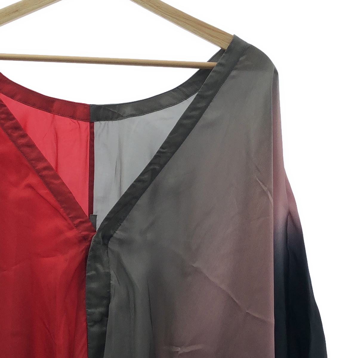 Rick Owens / リックオウエンス | 2024SS | LIDO CARDINAL キュプラ コットン スリーブ切替 シャツ | F | レディース