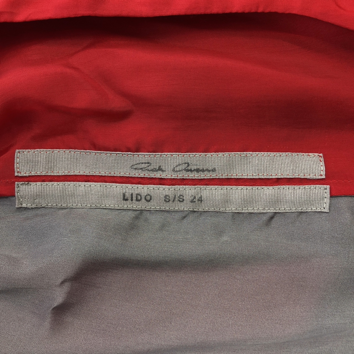 Rick Owens / リックオウエンス | 2024SS | LIDO CARDINAL キュプラ コットン スリーブ切替 シャツ | F | レディース