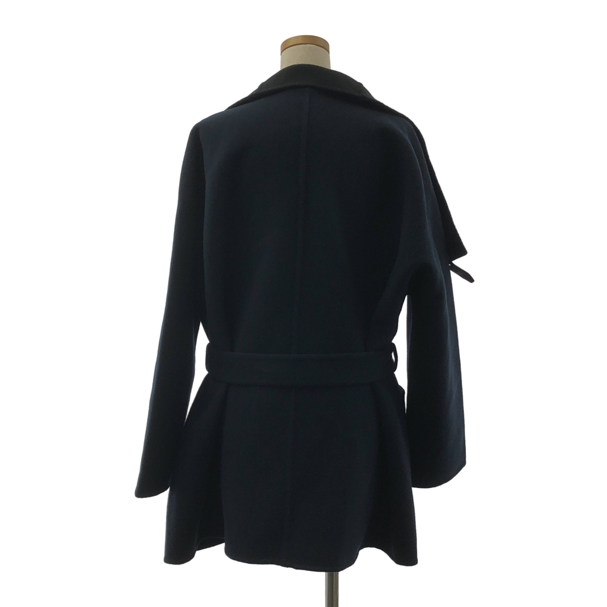 HERMES / エルメス | 2023AW | カシミヤ ハイネック ベルテッド ガウンコート | 40 | レディース