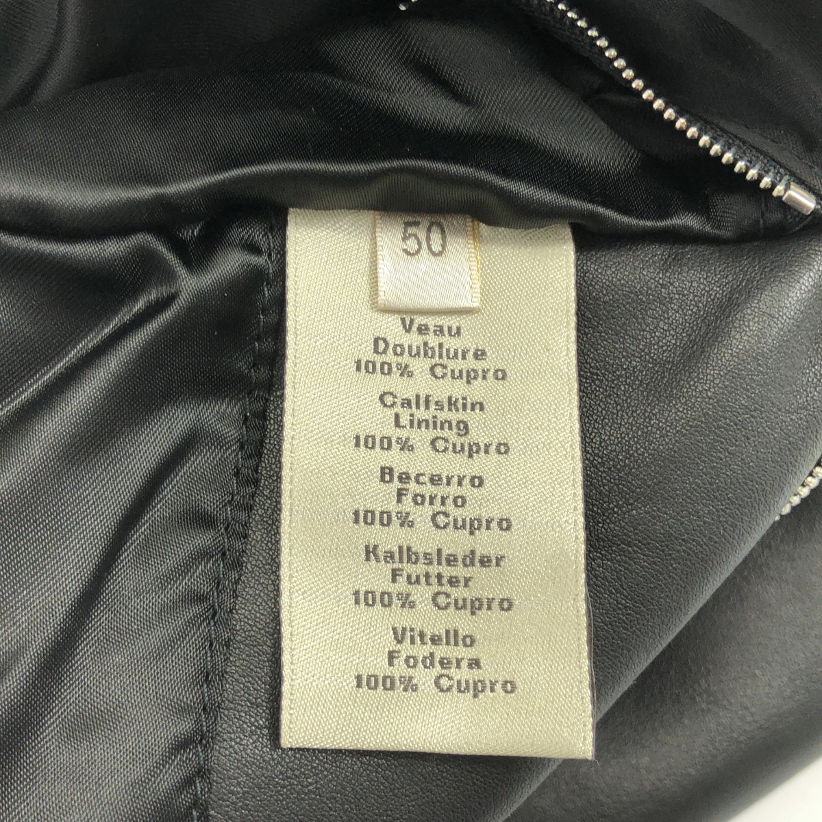 HERMES / エルメス | 2023AW | カーフスキン レザーブレード刺しゅう ジャケット | 50 | メンズ